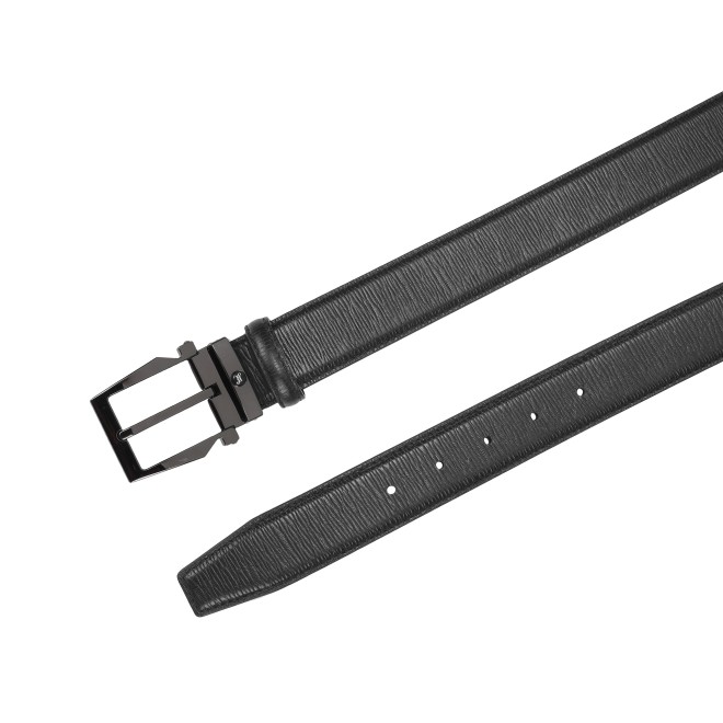 Mochi Men Black Mens Belts Pin Buckle (SKU: 73-120-11-36)