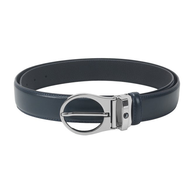 Mochi Men Navy-Blue Mens Belts Pin Buckle