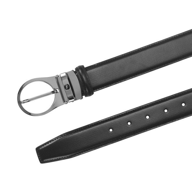 Mochi Men Black Mens Belts Pin Buckle (SKU: 73-121-11-36)