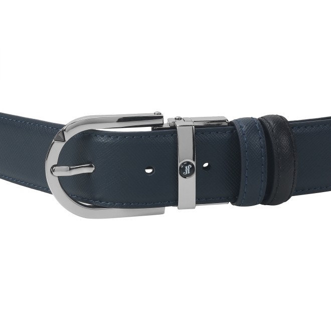 Mochi Men Navy-Blue Mens Belts Pin Buckle (SKU: 73-122-17-36)