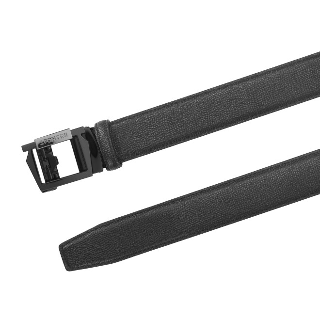 Mochi Men Black Mens Belts Pin Buckle (SKU: 73-123-11-36)