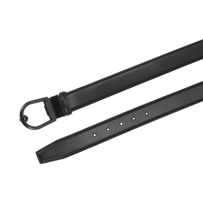Mochi Men Black Mens Belts Pin Buckle (SKU: 73-125-11-36)