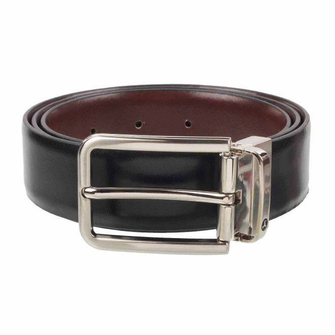 Mochi Men Black-Brown Belts Pin Buckle