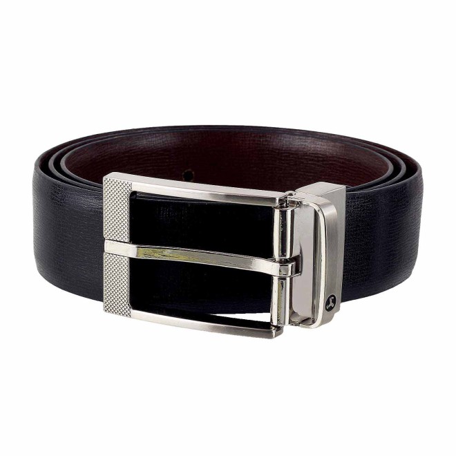 Mochi Men Black-Brown Belts Pin Buckle