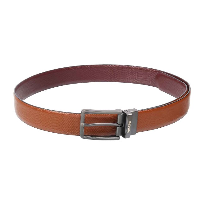 Mochi Men Tan Belts Pin Buckle