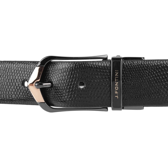 Mochi Men Black-Brown Mens Belts Pin Buckle (SKU: 73-98-42-36)