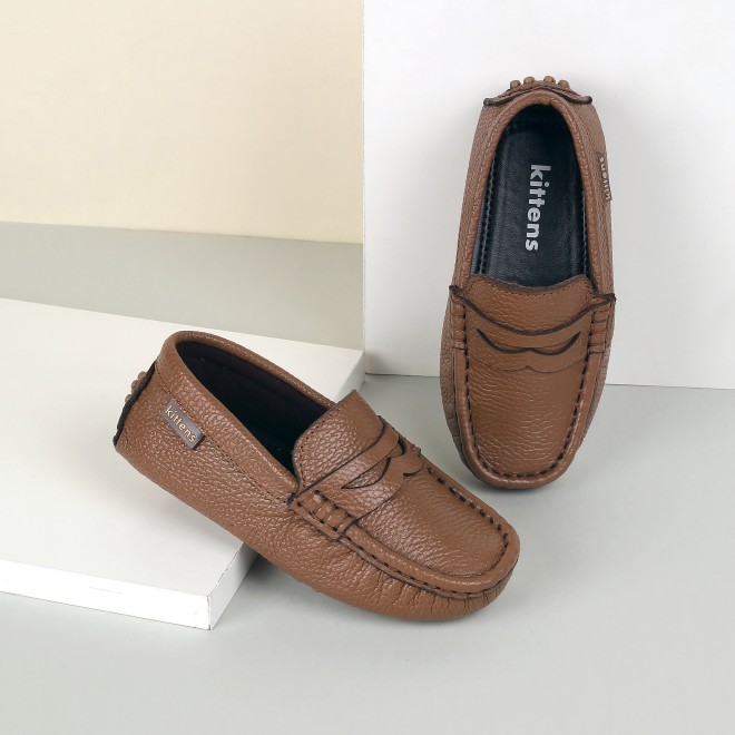 Kittens Boys Tan Casual Loafers (SKU: 74-4635-23-25)