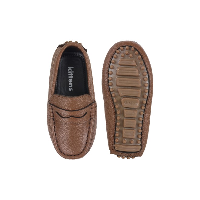 Kittens Boys Tan Casual Loafers (SKU: 74-4635-23-25)