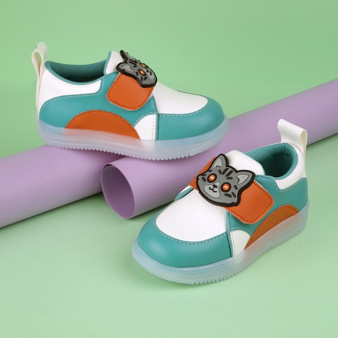 Kittens Boys Light-green Casual Sneakers (SKU: 74-4663-60-22)