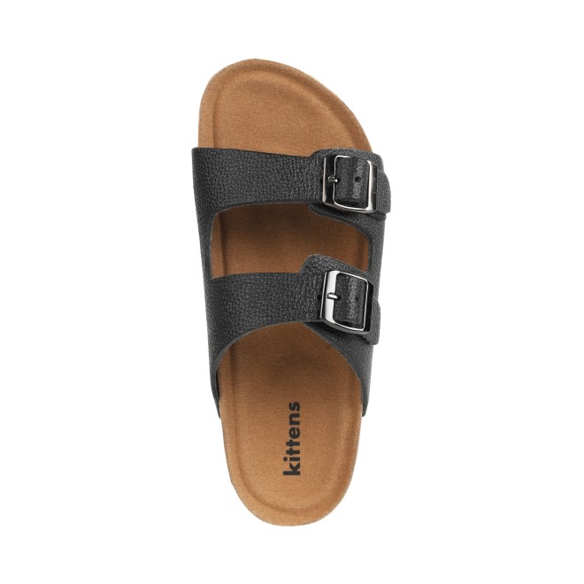 Kittens Boys Black Casual Slippers (SKU: 74-501-11-30)