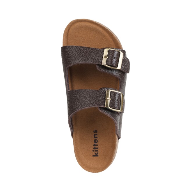 Kittens Boys Brown Casual Slippers (SKU: 74-501-12-30)