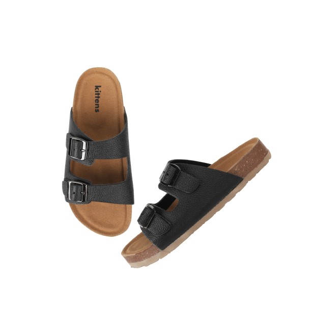 Kittens Boys Black Casual Slippers (SKU: 74-501-11-30)