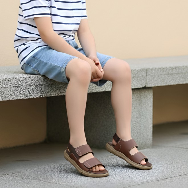 Kittens Boys Tan Casual Sandals (SKU: 74-800396-23-32)