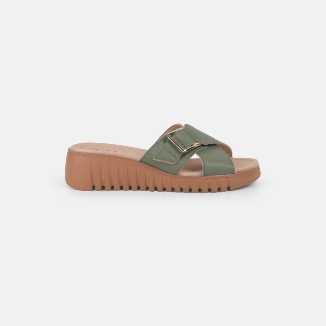 J.Fontini women Light-green Casual Slip Ons (SKU: 75-118-60-37)
