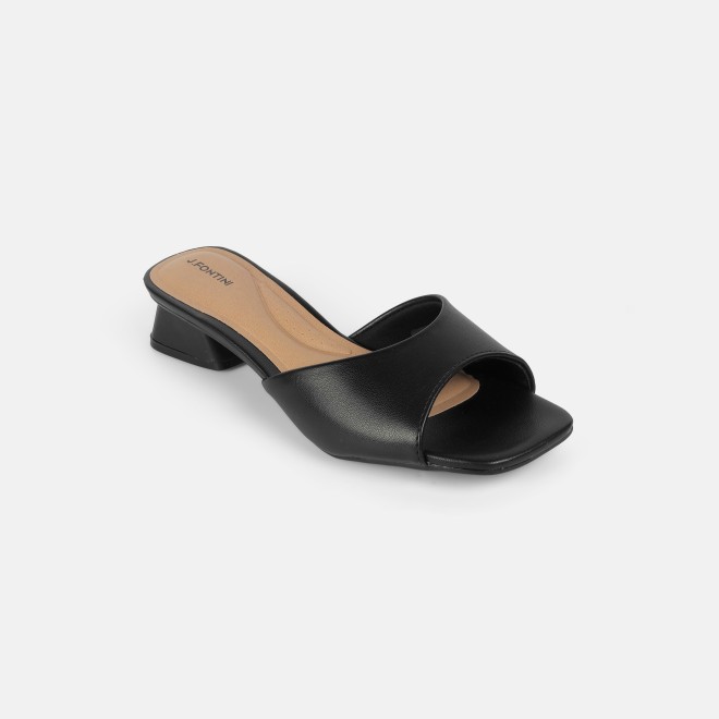 J.Fontini women Black Casual Slip Ons