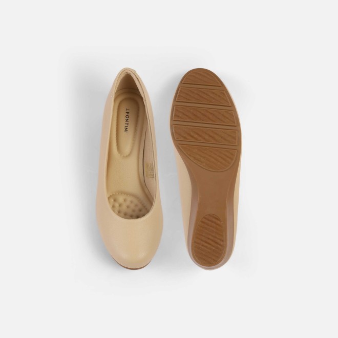 J.Fontini Women Beige Casual Ballerinas (SKU: 75-140-20-36)