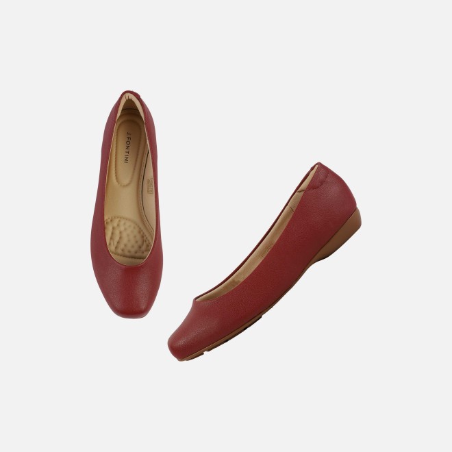 J.Fontini Women Wine Casual Ballerinas (SKU: 75-142-58-36)