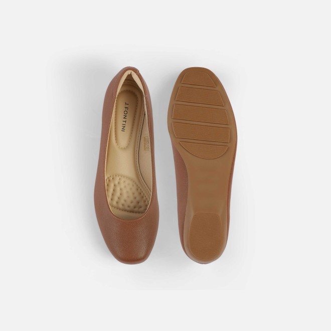 J.Fontini Women Tan Casual Ballerinas (SKU: 75-142L-23-42)