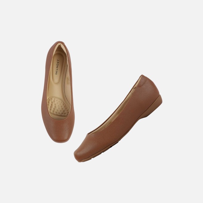 J.Fontini Women Tan Casual Ballerinas (SKU: 75-142L-23-42)