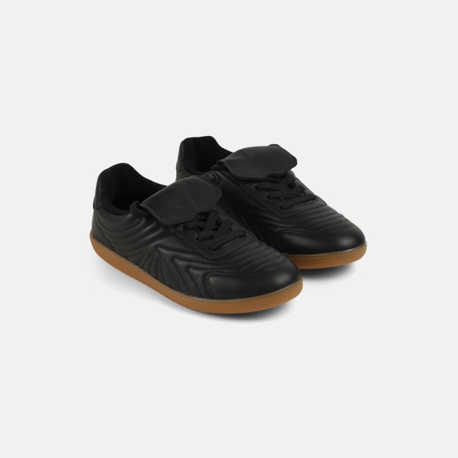 J.Fontini Women Black Casual Sneakers (SKU: 75-166-11-37)
