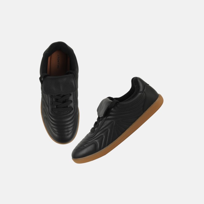 J.Fontini Women Black Casual Sneakers (SKU: 75-166-11-37)