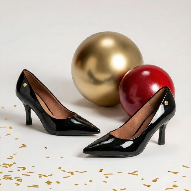 J.Fontini Women Black Formal Pumps