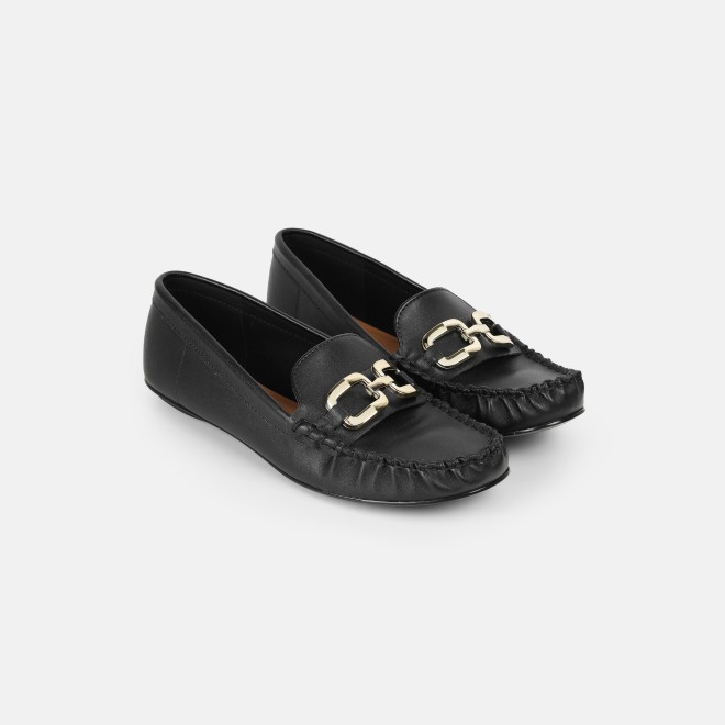J.Fontini Women Black Casual Loafers (SKU: 75-169-11-36)