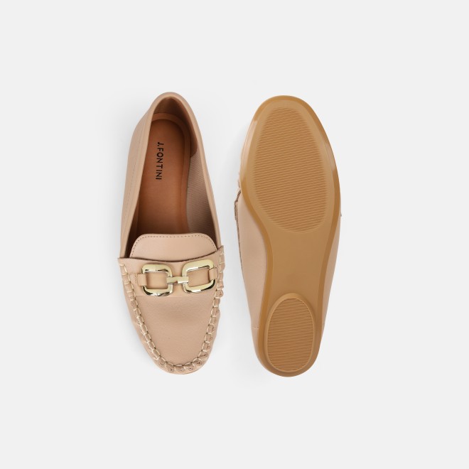 J.Fontini Women Beige Casual Loafers (SKU: 75-169-20-36)