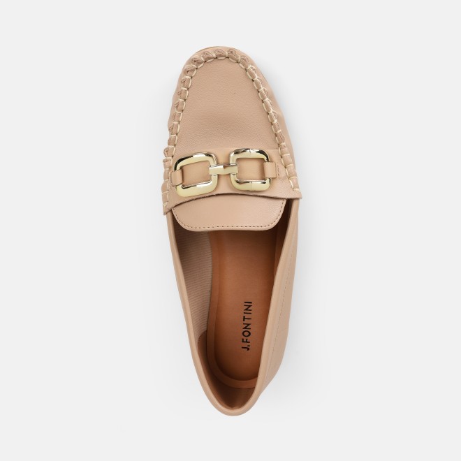 J.Fontini Women Beige Casual Loafers (SKU: 75-169-20-36)