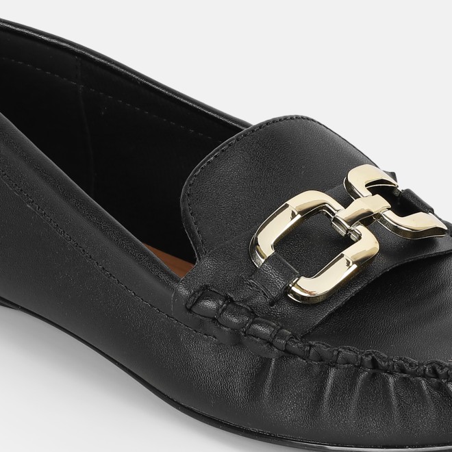 J.Fontini Women Black Casual Loafers (SKU: 75-169-11-36)