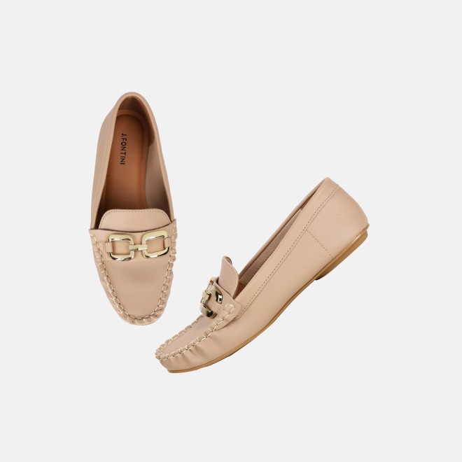 J.Fontini Women Beige Casual Loafers (SKU: 75-169-20-36)