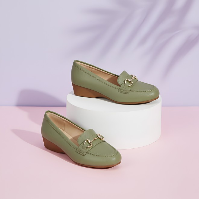 J.Fontini Women Green Casual Ballerinas