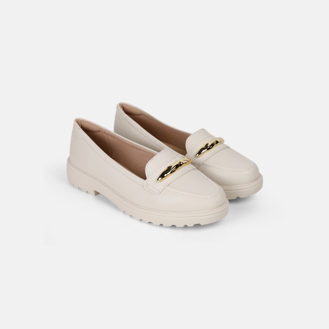 J.Fontini Women Off-white Casual Loafers (SKU: 75-171-66-37)