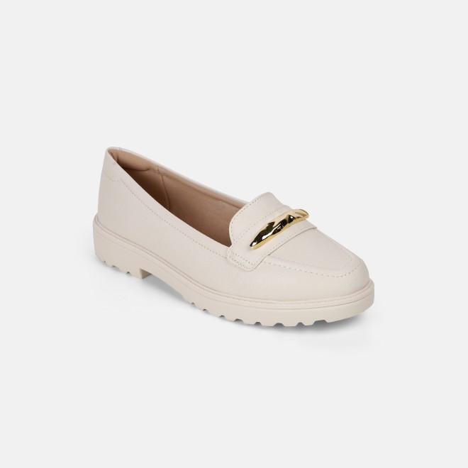 J.Fontini Women Off-white Casual Loafers (SKU: 75-171-66-37)