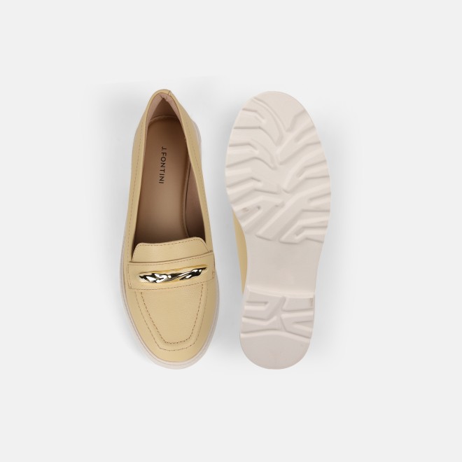 J.Fontini Women Yellow Casual Loafers (SKU: 75-171-33-37)