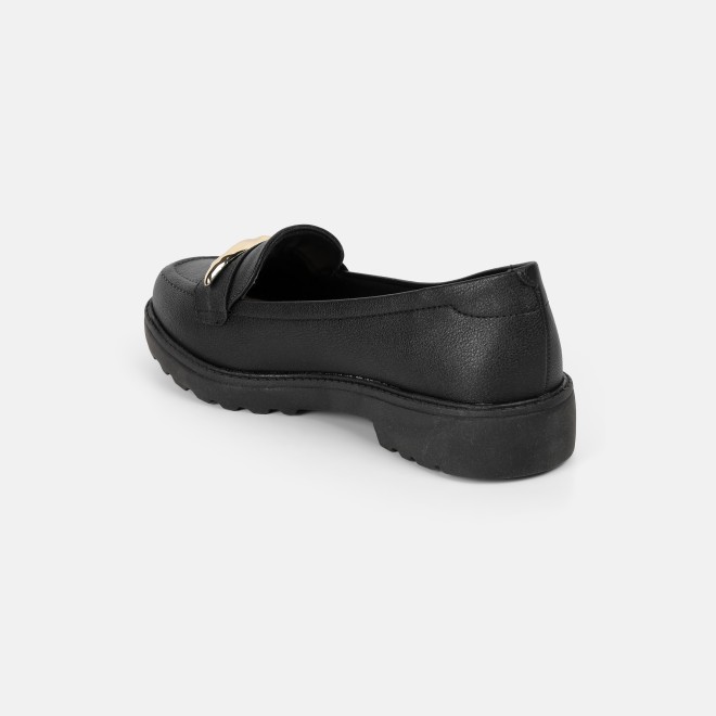J.Fontini Women Black Casual Loafers (SKU: 75-171-11-36)