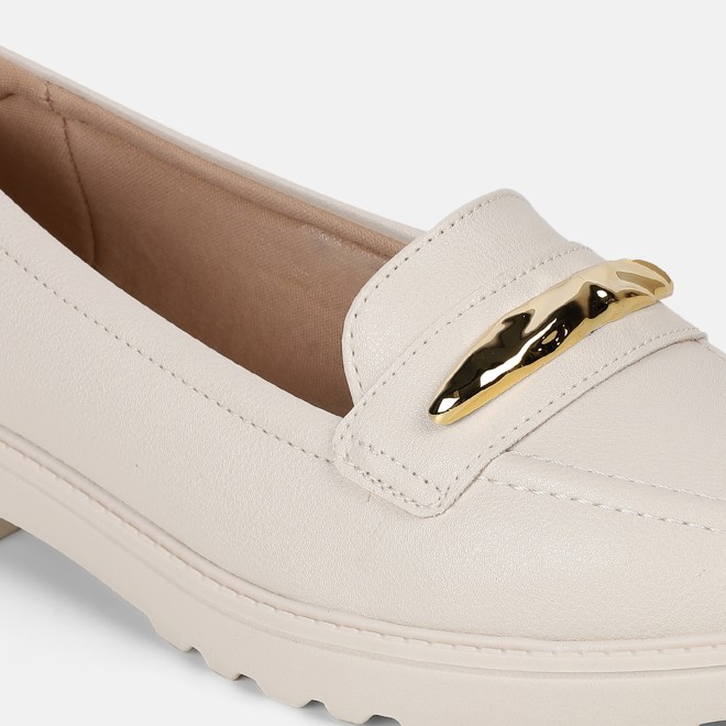 J.Fontini Women Off-white Casual Loafers (SKU: 75-171-66-37)
