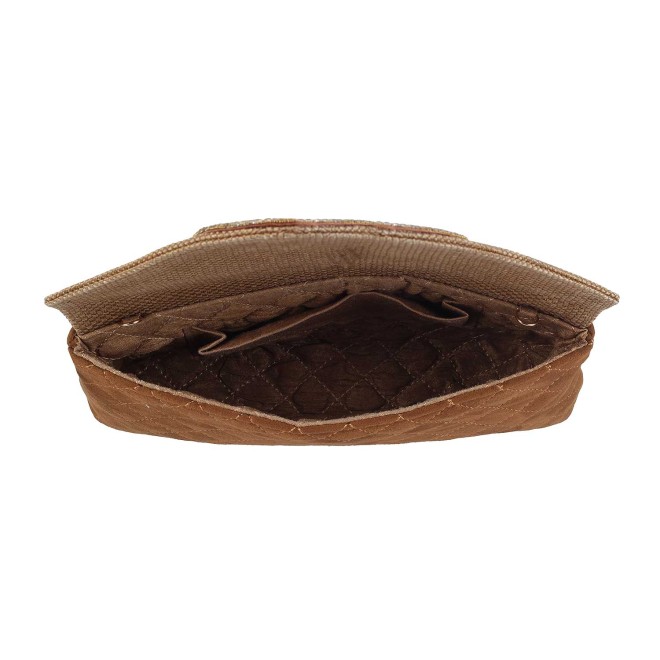 Cheemo Women Antique-Gold Envelope Clutch (SKU: 77-105-28-10)