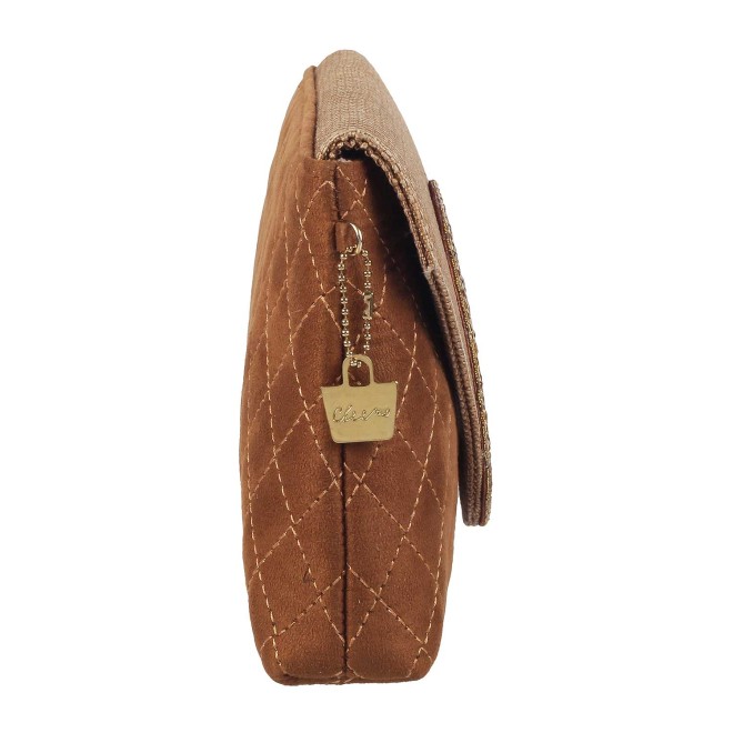 Cheemo Women Antique-Gold Envelope Clutch (SKU: 77-105-28-10)