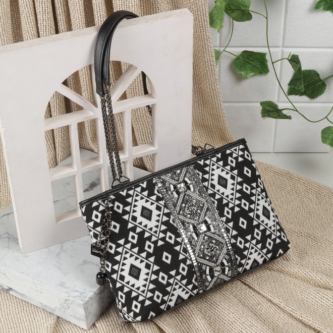 Cheemo Women Black-multi Shoulder Bag
