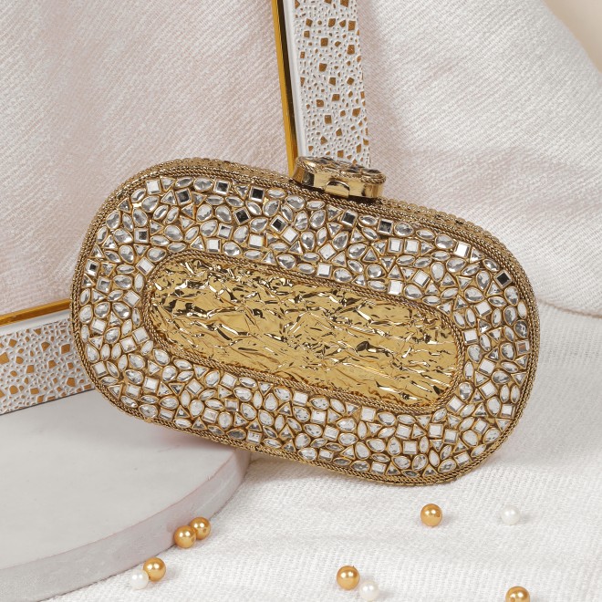Cheemo Women Antic-gold Evening Bag