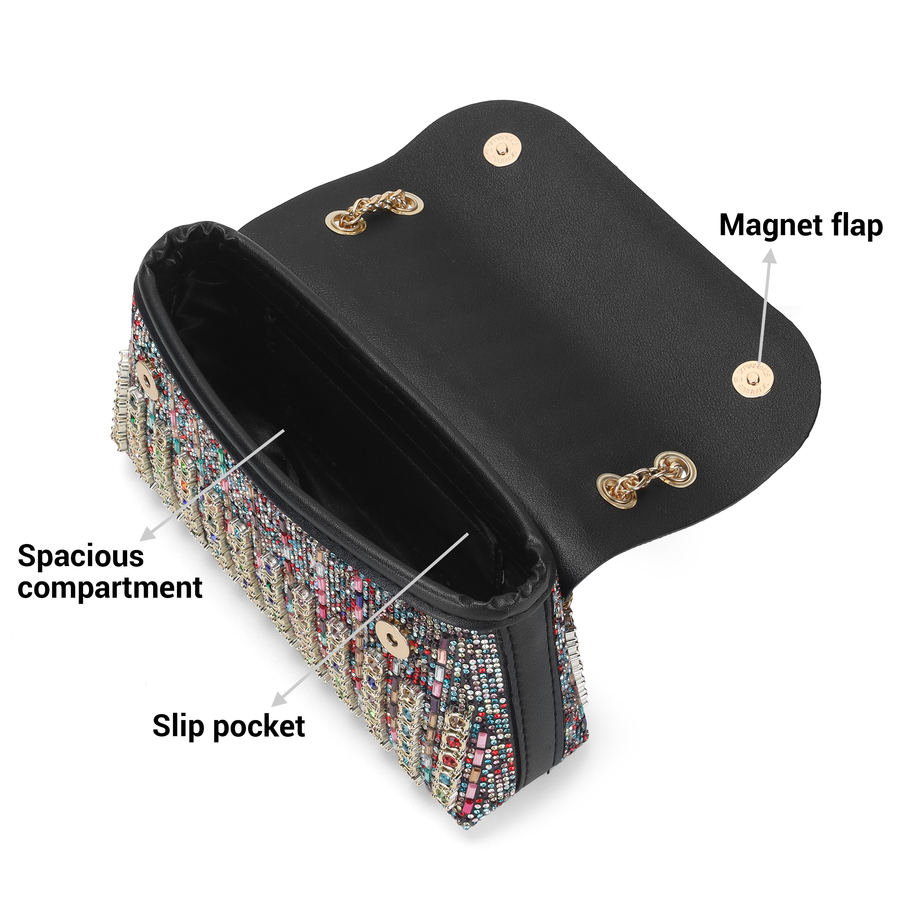 Cheemo Women Multi Evening Bag (SKU: 77-195-13-10)