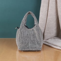 Cheemo Women Silver Hobo Bag