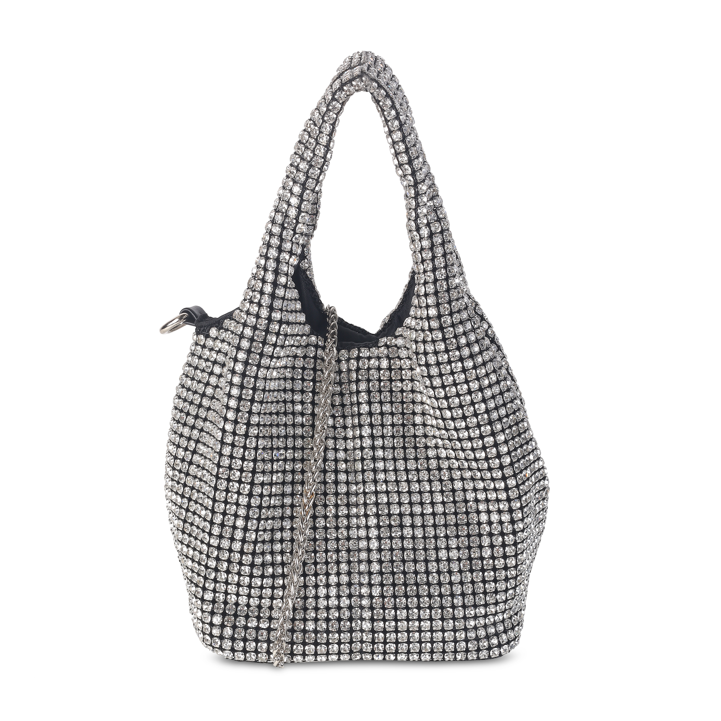 Cheemo Women Silver Hobo Bag (SKU: 77-196-27-10)