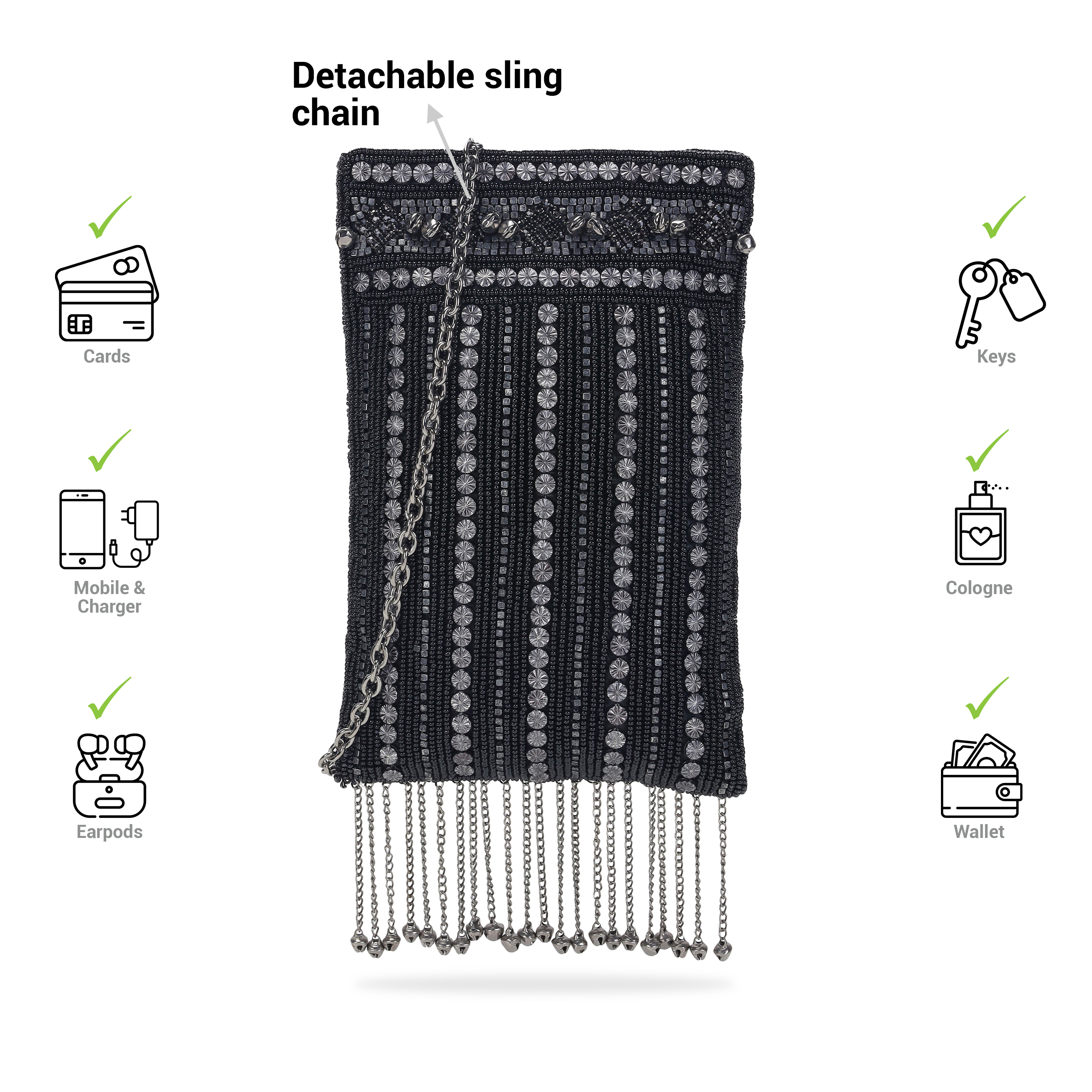 Cheemo Women Black Mobile Cover (SKU: 77-199-11-10)
