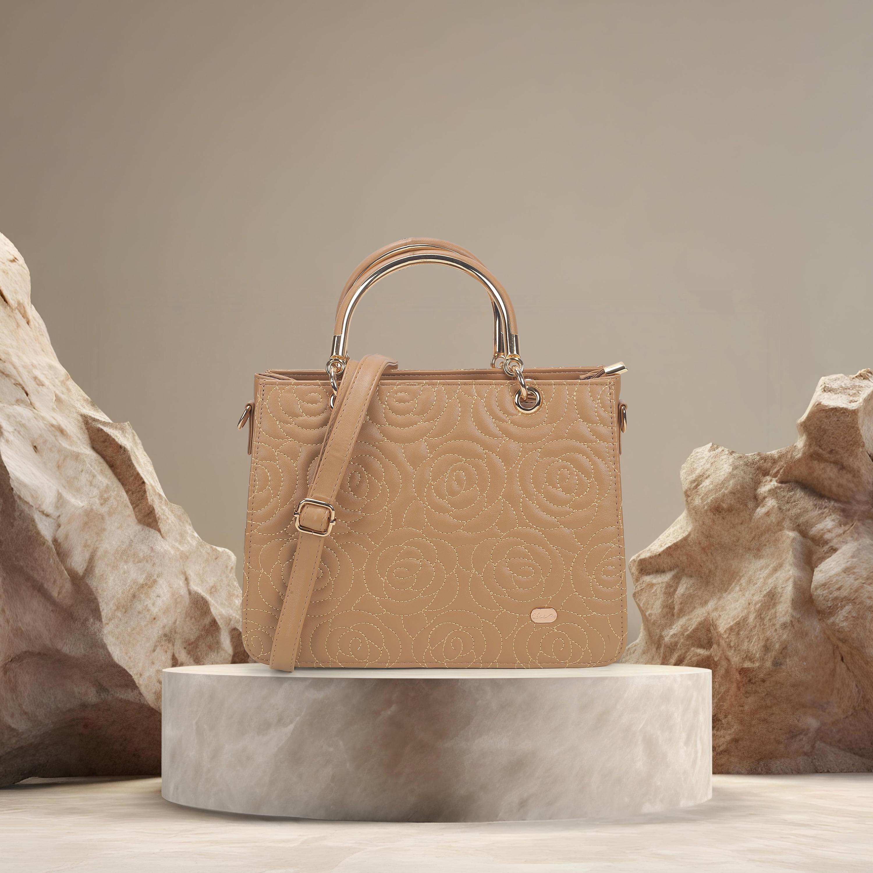 Cheemo Women Rose-gold Satchel Bag