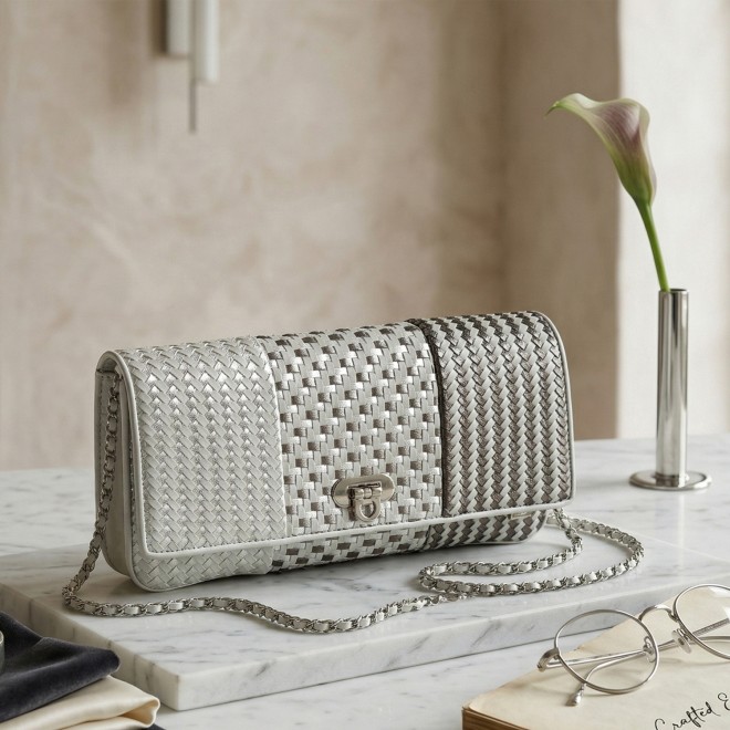 Cheemo Women Grey Evening Bag
