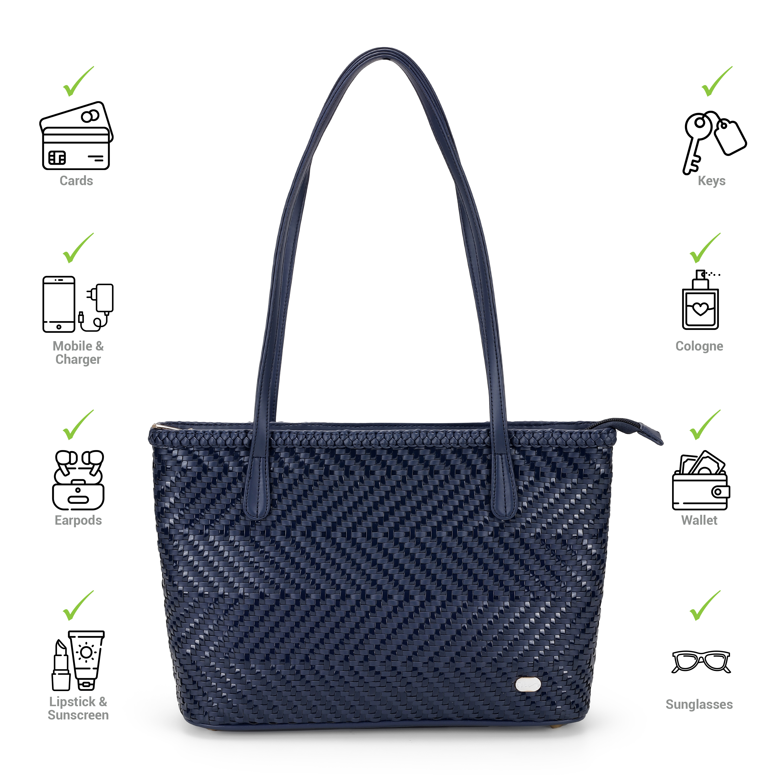 Cheemo Women Blue-navy Tote Bag (SKU: 77-229-17-10)