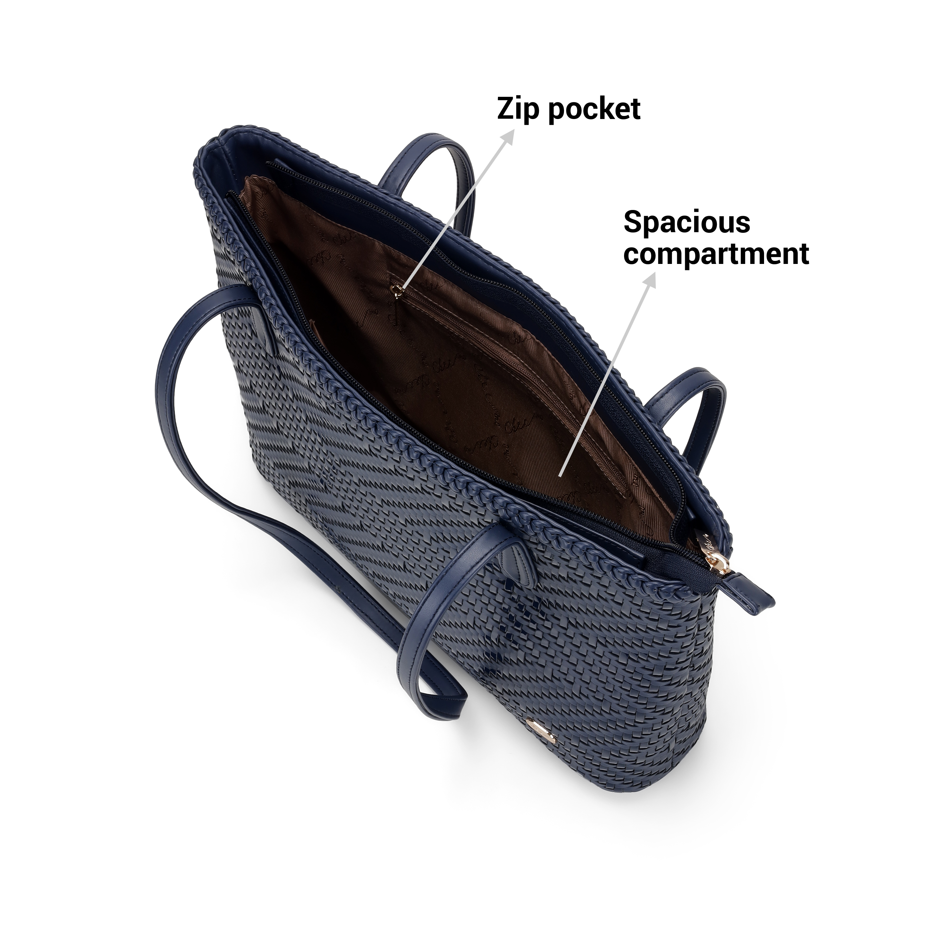 Cheemo Women Blue-navy Tote Bag (SKU: 77-229-17-10)