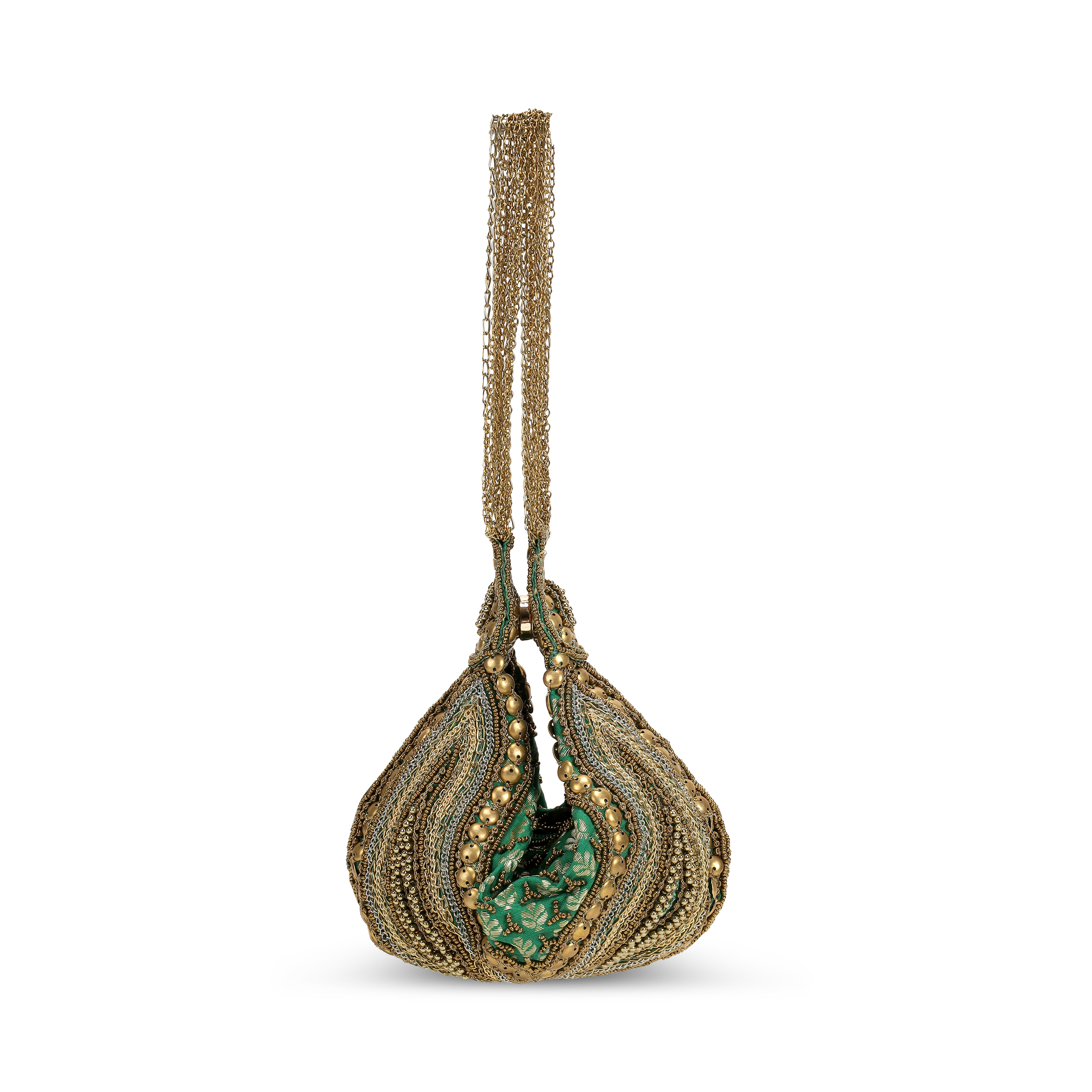 Cheemo Women Green Potlis (SKU: 77-234-21-10)